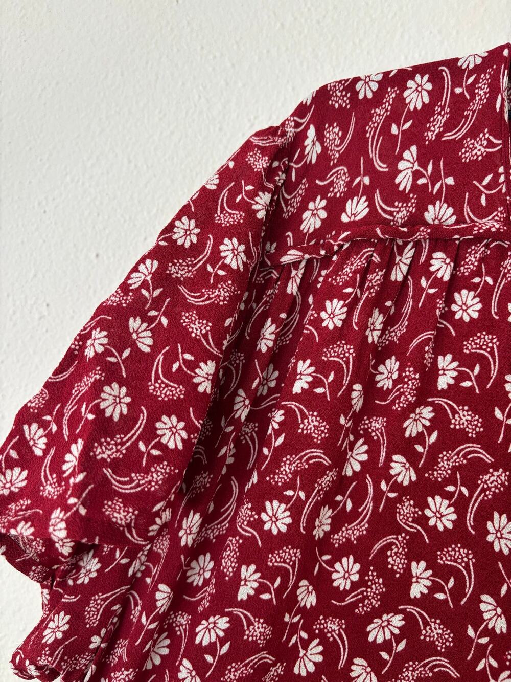 Christy Dawn The Dawn Dress Currant Floral Red Cotton Maxi Midi Dress